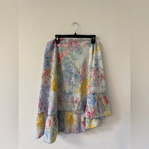 Floral Multicolor Vintage Tablecloth